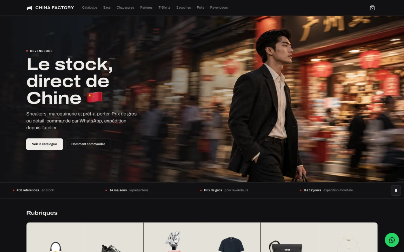 CHINA FACTORY — Catalogue B2B · Grossiste